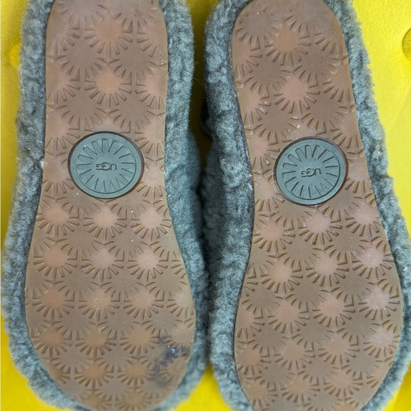 UGG Women's Fluff Yeah Women's Slide Wedge Sandals - Charcoal - Picture 6 of 8